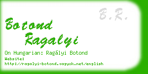 botond ragalyi business card